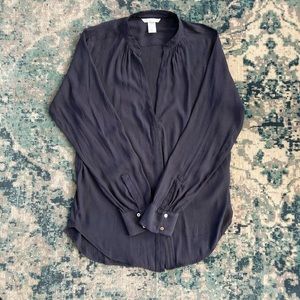 Navy Blue Blouse